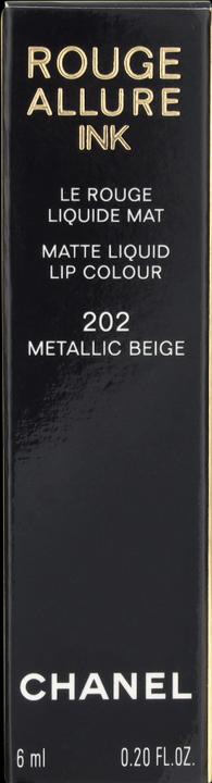 Image du produit Chanel Rouge Allure Ink One Shot No 202 (202 Beige métallique)