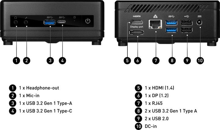 Produktbild MSI Cubi 5 10M-008 (Intel Core i5-10210U)