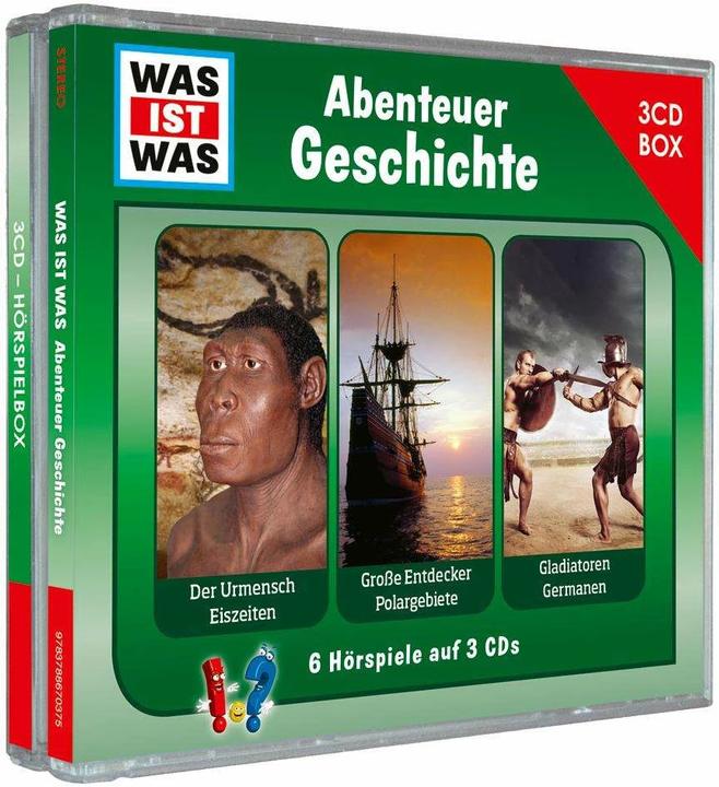 Tessloff WAS IST WAS 3-CD radio play box. Adventure History (Tessloff Verlag Ragnar Tessloff GmbH & Co.KG, German)