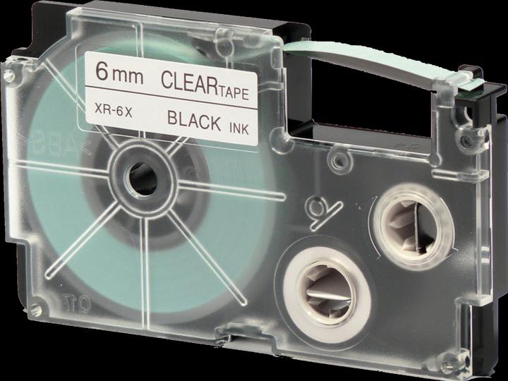 Produktbild Casio Beschr.band 6mm transp.-schw. (0.60 cm, Schwarz)