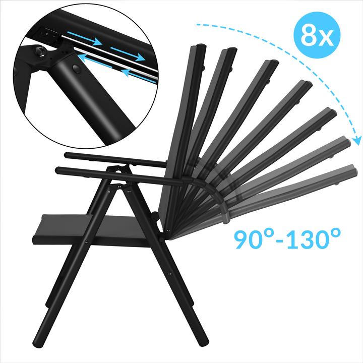 Actual product image Casaria Set of 2 garden chairs