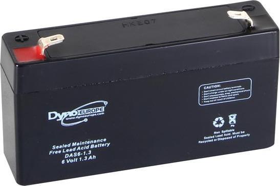Image du produit Dyno EUROPE BLEIAKKU - 6 V - 1.3 Ah - 98 x 25 x 56 mm (6 V, 1300 mAh)