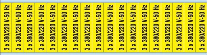Produktbild Brady Kennzeichnungen für Leitungen und Stromspannung, 380 V, 220 V, 50 Hz