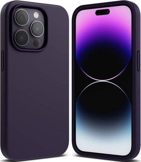 Actual product image Ringke Silicone Case iPhone 14 Pro Silicon Back Cover Purple (SI003E83) (Apple iPhone 14 Pro)