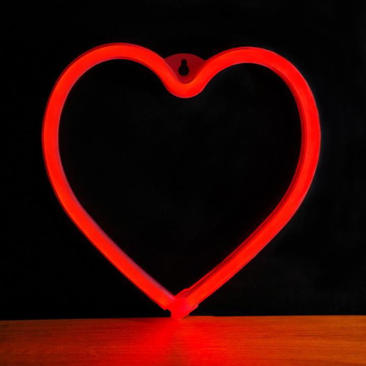 Produktbild Forever Light Neon LED Licht HEART rot Fledermaus + USB FLNEO7 (20 cm)