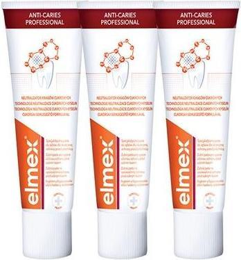 Produktbild Elmex Anti Caries Professional Trio Toothpaste ( 3 Ks ) - Toothpaste
