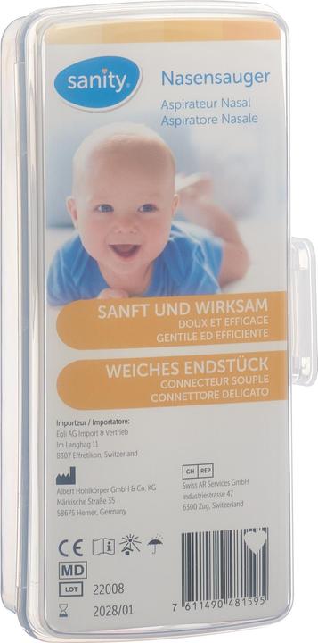 Sanity Nasensekretsauger für Säuglinge
