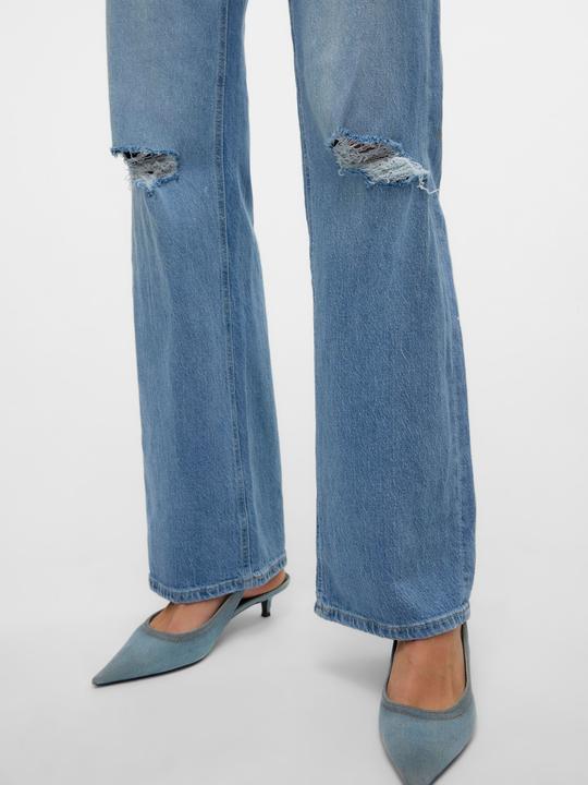 Actual product image Vero Moda VMTESSA Hohe Taille Weiter Beinschnitt Jeans Weit geschnitten (W32/L34)