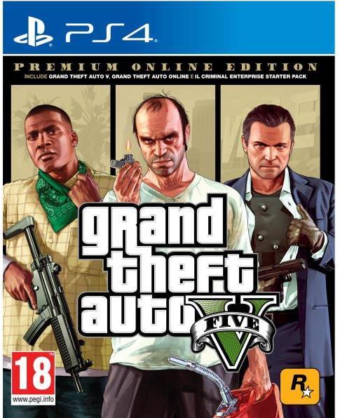 Actual product image Rockstar Grand Theft Auto V GTA V Premium (PS4)