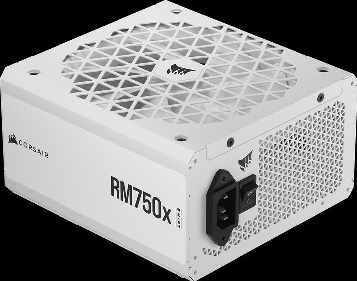 Actual product image Corsair RMx Shift White Series, RM750x Shift White, 750 Watt, 80 PLUS GOLD Certified, Fully Modular Power Su (750 W)