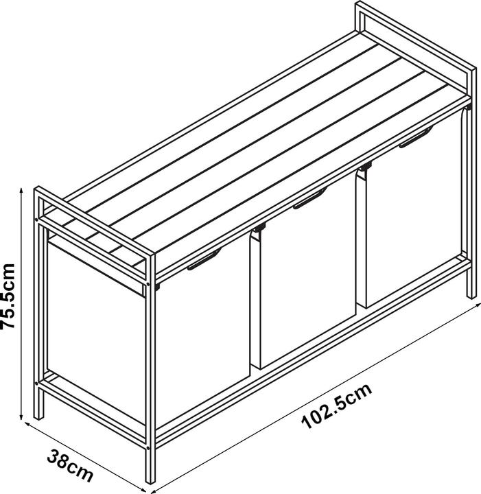 Actual product image En.Casa Saltvik (45 l)
