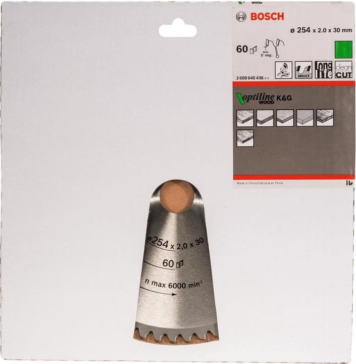 Actual product image Bosch Professional Zubehör PRO Wood circular saw blade, 254 x 2 x 30 mm