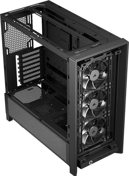 Produktbild Corsair Geh Midi FRAME 4000D RS Mid-Tower, Black (mATX, Mini-ITX, ATX, E-ATX)