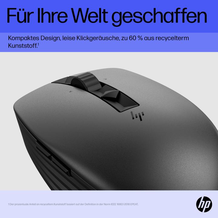 Actual product image HP 715 RECHBL Mult-Dvc Bluetooth Mouse (Wireless, Cable)