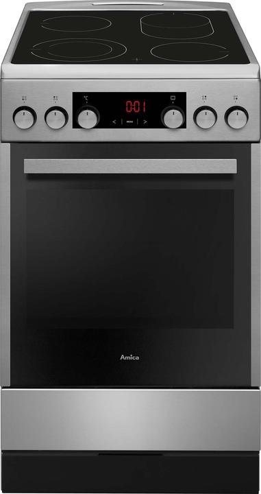 Amica Standherd mit Glaskeramik-Kochfeld SHC 904 100 E Nutzvolumen 65 l BxHxT 500 x 850 x 600 mm