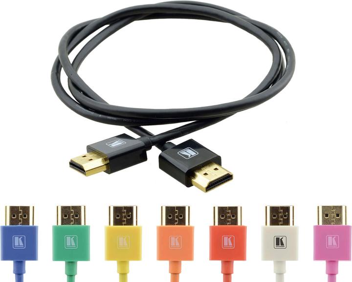 Produktbild C-HM/HM/PICO/BK-5 1,5m Ultradünnes hochflexibles High-Speed HDMI-Kabel mit Ethernet schwarz (1.52 m, HDMI)