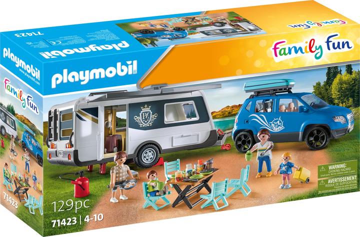Produktbild Playmobil Wohnwagen mit Auto (71423, Playmobil Family Fun)