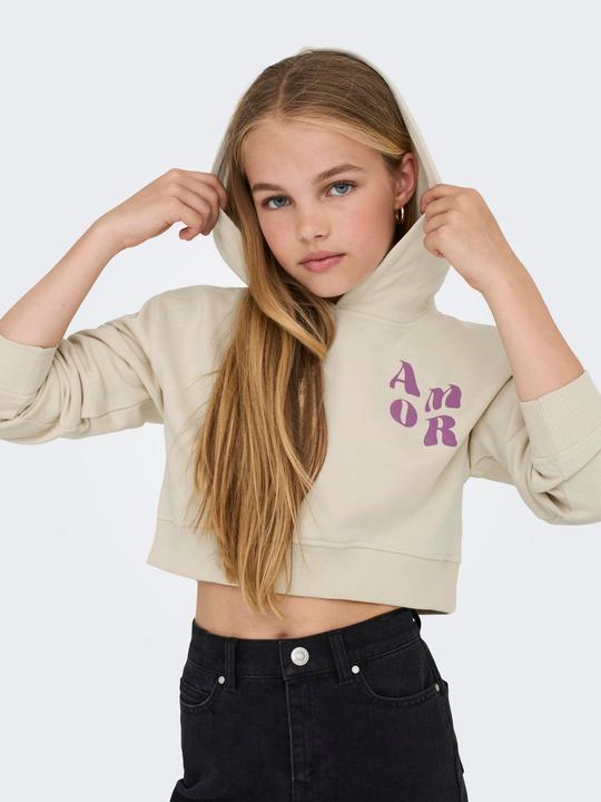 Actual product image Only Normal geschnitten Rundhals Gerippte Ärmelbündchen Tief angesetzte Schulter Sweatshirt Sweatshirt (158)