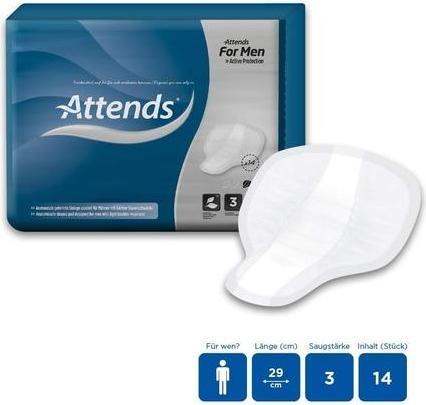 Actual product image Attends Man insert (14 x)