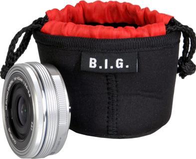 B.I.G. PS5 Black, Red Neoprene Pouch case (Lens bag)