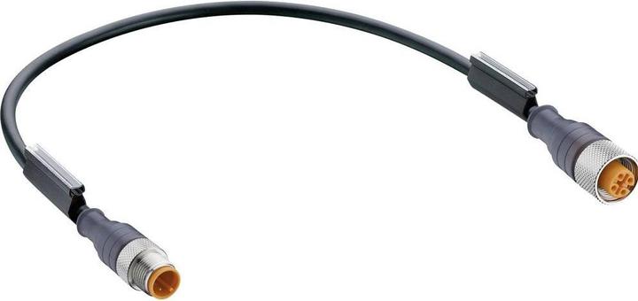 Belden 11821-1 Sensor/actuator connector, assembled M12 plug, straight