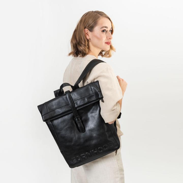 Actual product image Farmhood Memphis backpack leather 41 cm laptop compartment (13 l)