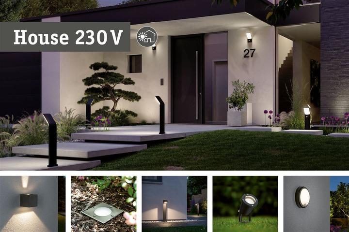 Actual product image Paulmann Bollard light Plate (420 lm, IP44)