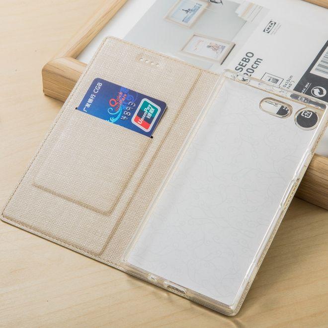 Produktbild MU Classic Leder Bookcover Hülle (Sony Xperia XZ1 Compact)
