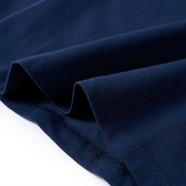 Immagine prodotto VidaXL Camicia da bambino a maniche lunghe blu navy 128,Materiale: 95 % cotone (128)