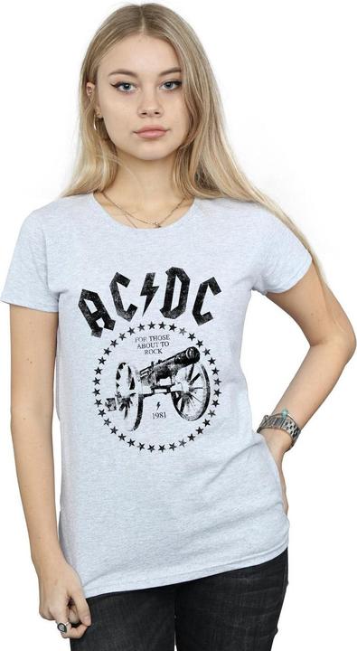 Immagine prodotto AC/DC Maglietta in cotone Femme/Ladies We Salute You Cannon (XL)
