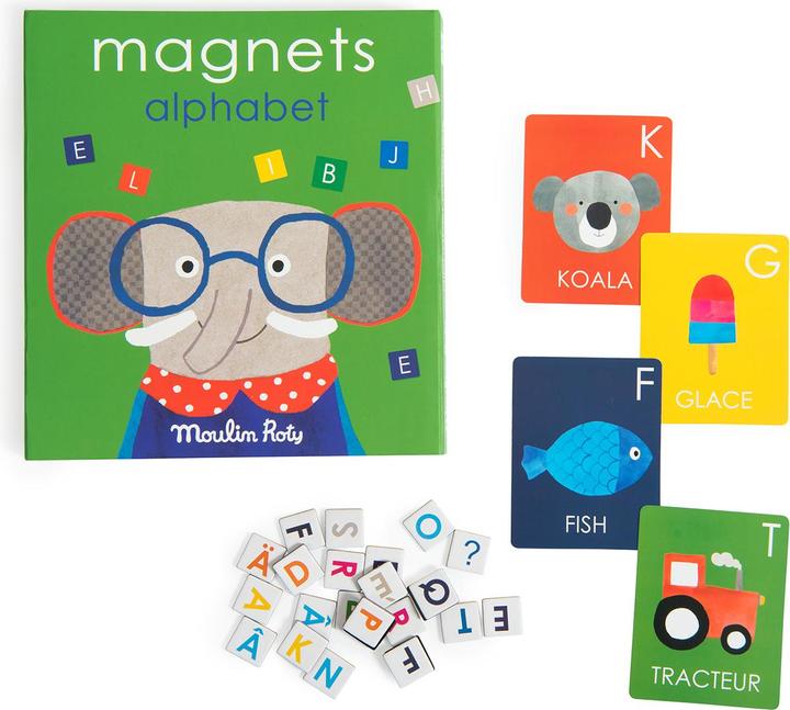 Actual product image Moulin Roty Magnet game Alphabet les Popipop (French)