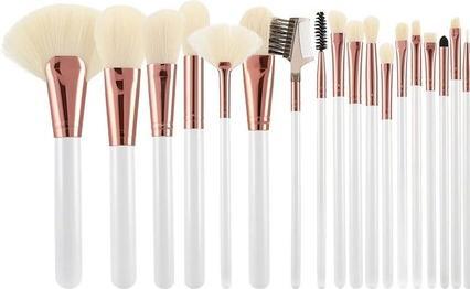 Mimo Makeup Brush White&Ecru 18Pcs Set (Set)