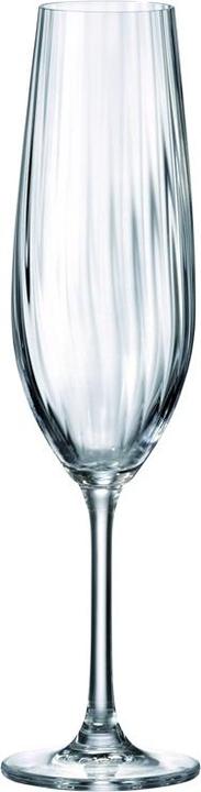 Bohemia SARAH OPTIC 1SI80/260ML CHAMPAGNE 6PCS (129 cl, 6 Glasses, White wine glasses)