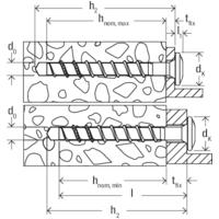 Produktbild Fischer Betonschraube (100 Schrauben pro Stück)