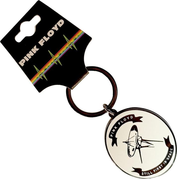 Actual product image Pink Floyd First In Space Oval Schlüsselanhänger