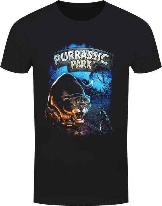 Horror Cats Purrassic Park TShirt (XXL)