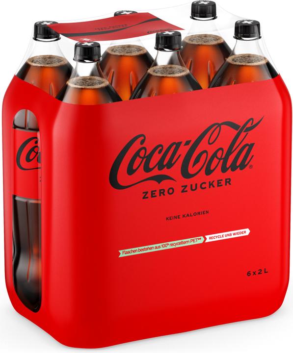 Image du produit Coca Cola Coca-Cola zero sucre 6 x 2.0L PET (6 x 200 cl)