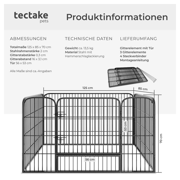 Actual product image tectake Puppy Playpen