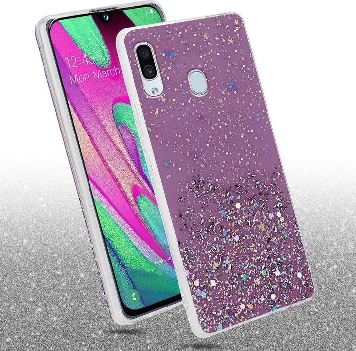 Image du produit Cadorabo Couverture TPU paillettes scintillantes (Samsung Galaxy A40)
