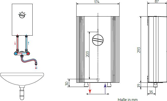 Actual product image AEG Haustechnik Elektronischer Durchlauferhitzer