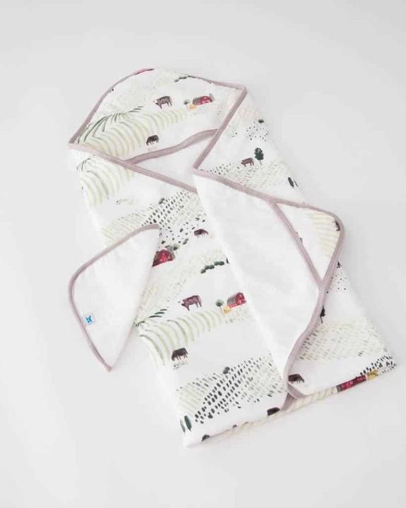 little unicorn Set di asciugamani con cappuccio