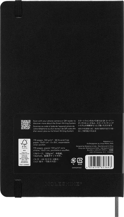 Productafbeelding Moleskine Notebook Smart (130 x 210 mm, Geen, Hardcover)