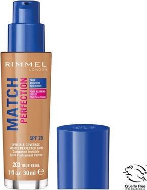 Actual product image Rimmel London Match Perfection SPF20 (203 True Beige)