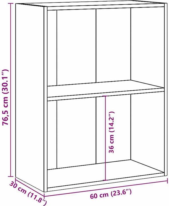 Image du produit VidaXL Bibliothèque (60 x 30 x 76 cm)