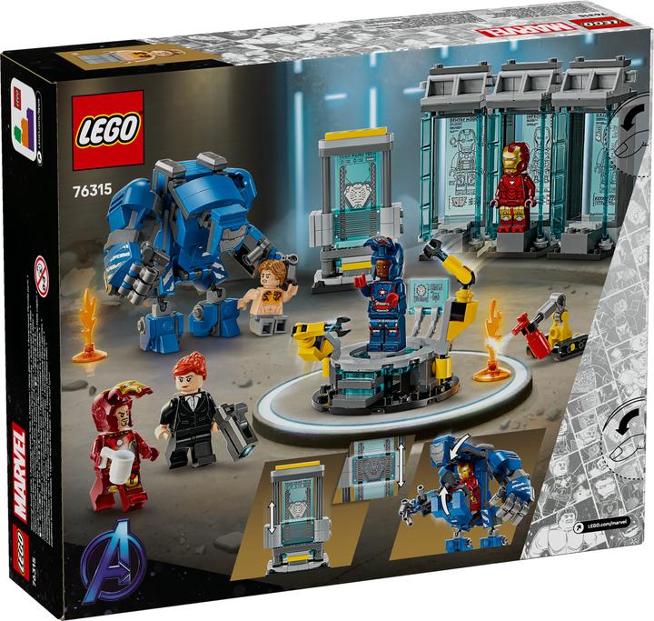 Image du produit LEGO Le laboratoire d'Iron Man : la salle des armures (76315, LEGO Super Mario)