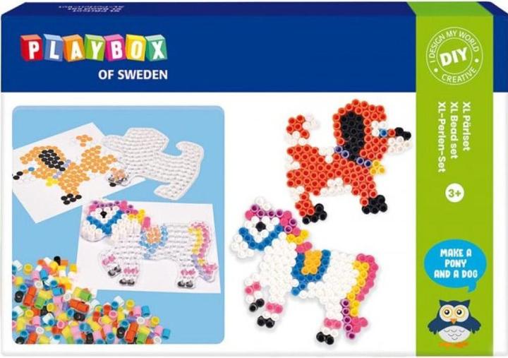 Actual product image Playbox Bügelperlen Pferd und Hund XL Set 600St.