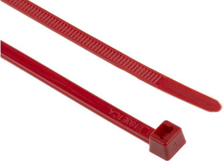 Produktbild HellermannTyton Kabelbinder LK2A rot (Kunststoffkabelbinder, 270 mm, 100 Stk.)
