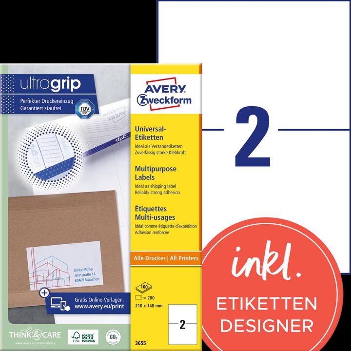Image du produit Avery Étiquettes universelles