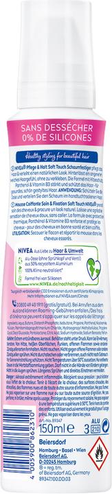 Produktbild NIVEA Pflege & Halt Soft Touch Styling Mousse (150 ml, Schaumfestiger)