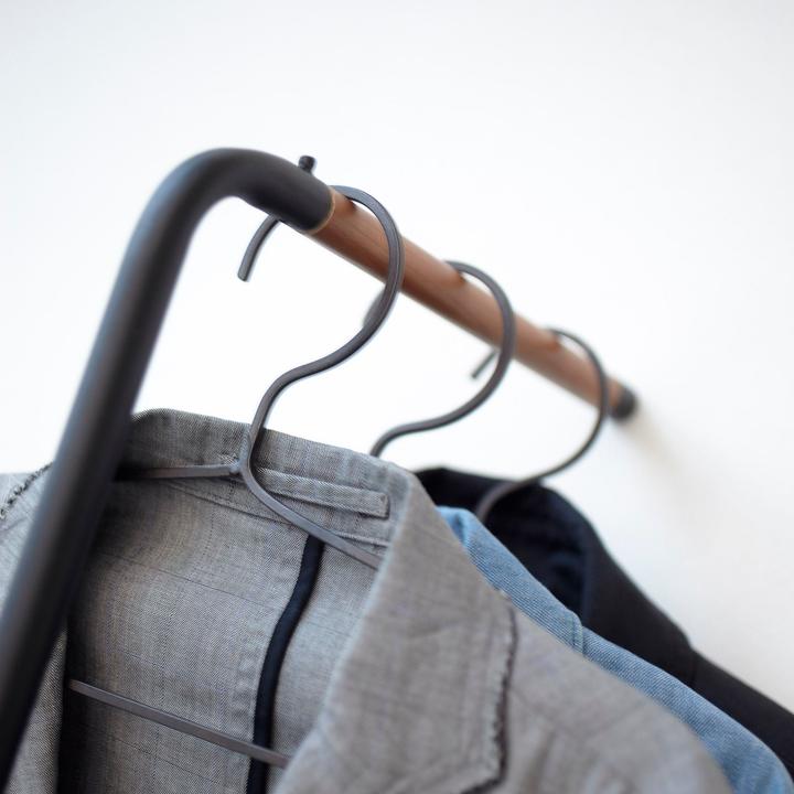 Actual product image Yamazaki Narrow leaning coat rack TOWER